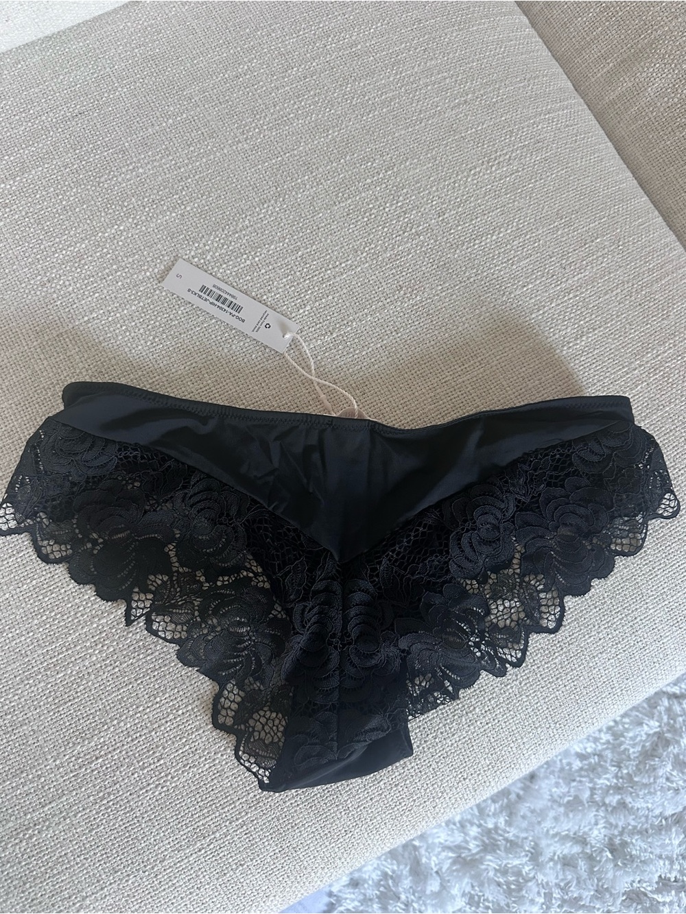 Adore Me Black Lace Bikini Panty